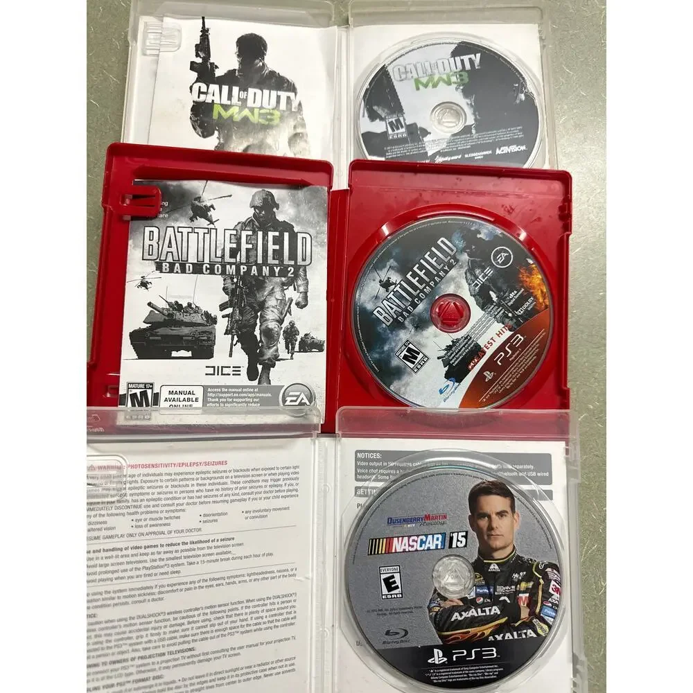 PlayStation 3 PS3 Game Lot – Call of Duty MW3, Battlefield Bad Company 2, NASCAR